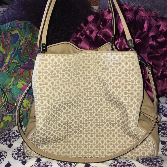 Coach Handbags - Coach Signature Jacquard Leather Handbag